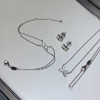 [Gaonasi]JEUX BRACELET WHITE MOP SILVER 1 DIAMOND