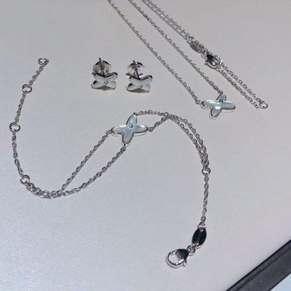 [Gaonasi]JEUX BRACELET WHITE MOP SILVER 1 DIAMOND
