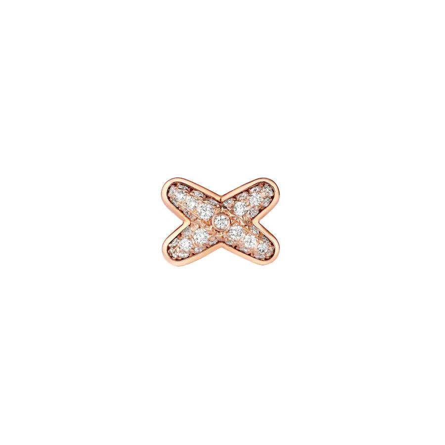 [Gaonasi]JEUX DE PINK GOLD DIAMOND EARRINGS