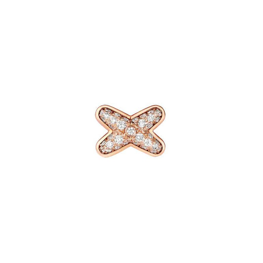 [Gaonasi]JEUX DE PINK GOLD DIAMOND EARRINGS