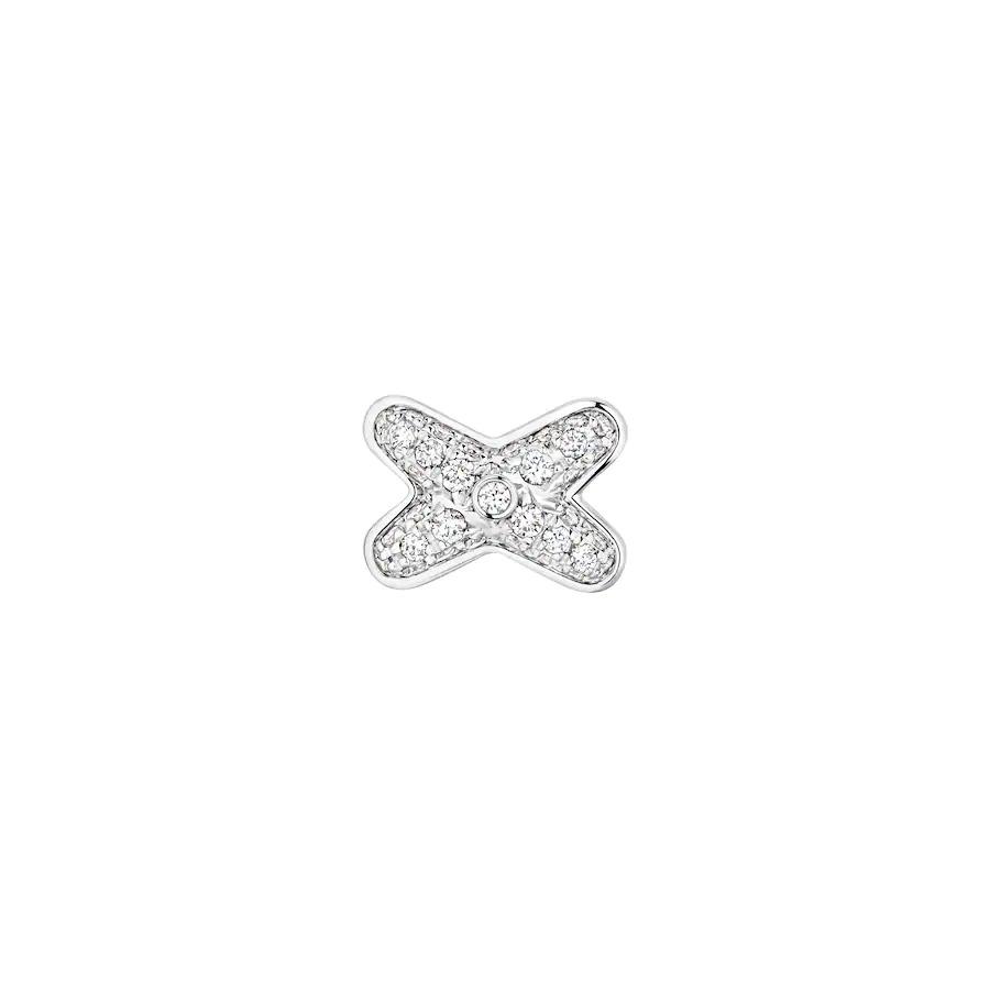 [Gaonasi]JEUX DE SILVER DIAMOND EARRINGS