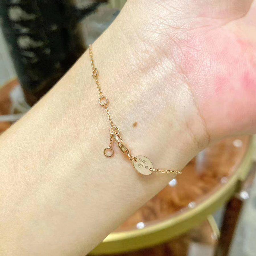 [Gaonasi]JEUX DE BRACELET MOP PINK GOLD DIAMONDS