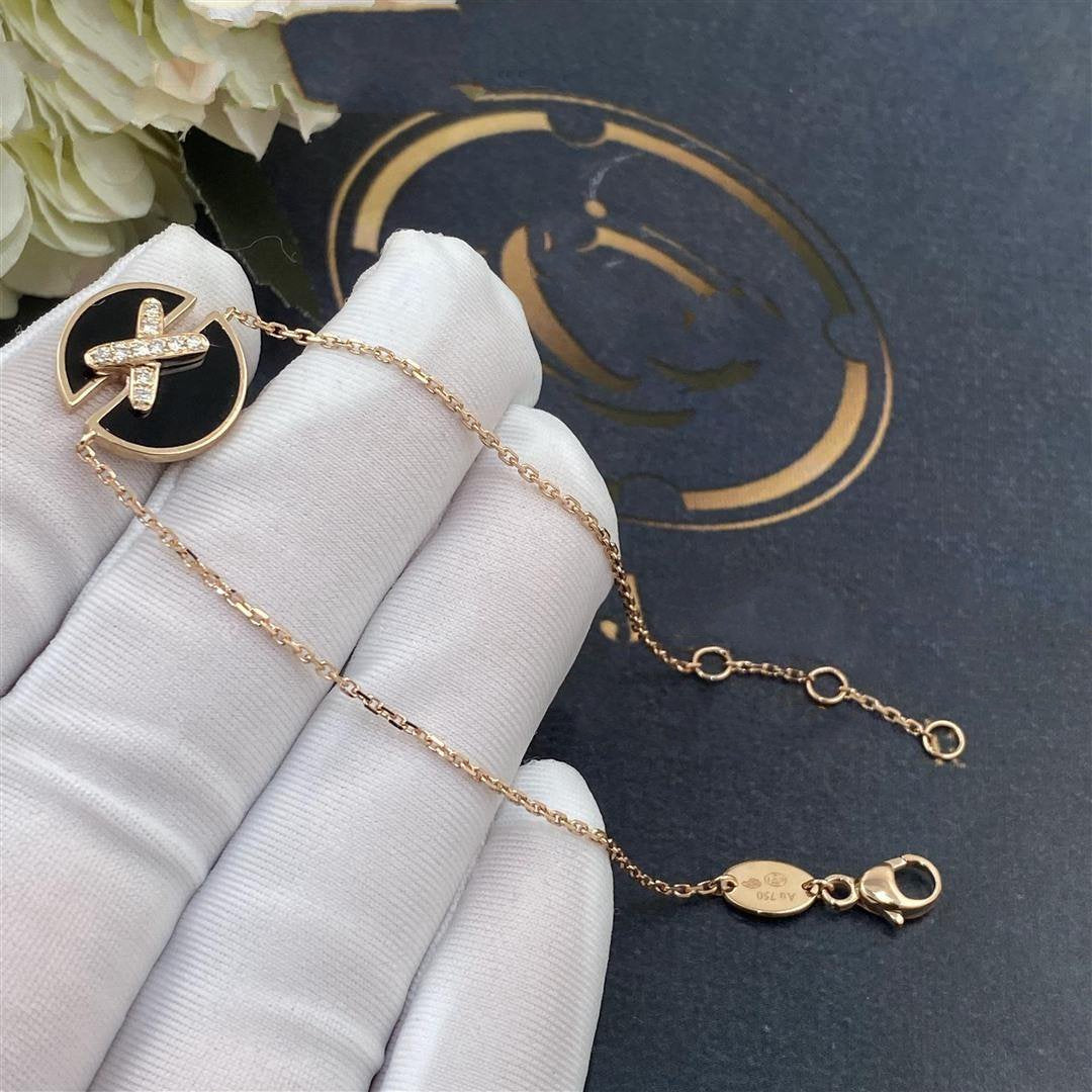[Gaonasi]JEUX DE BRACELET ONYX PINK GOLD DIAMOND