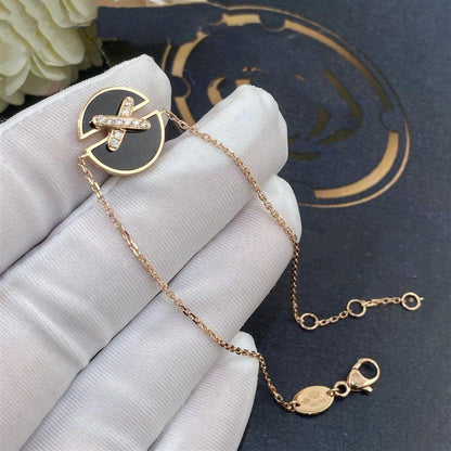 [Gaonasi]JEUX DE BRACELET ONYX PINK GOLD DIAMOND