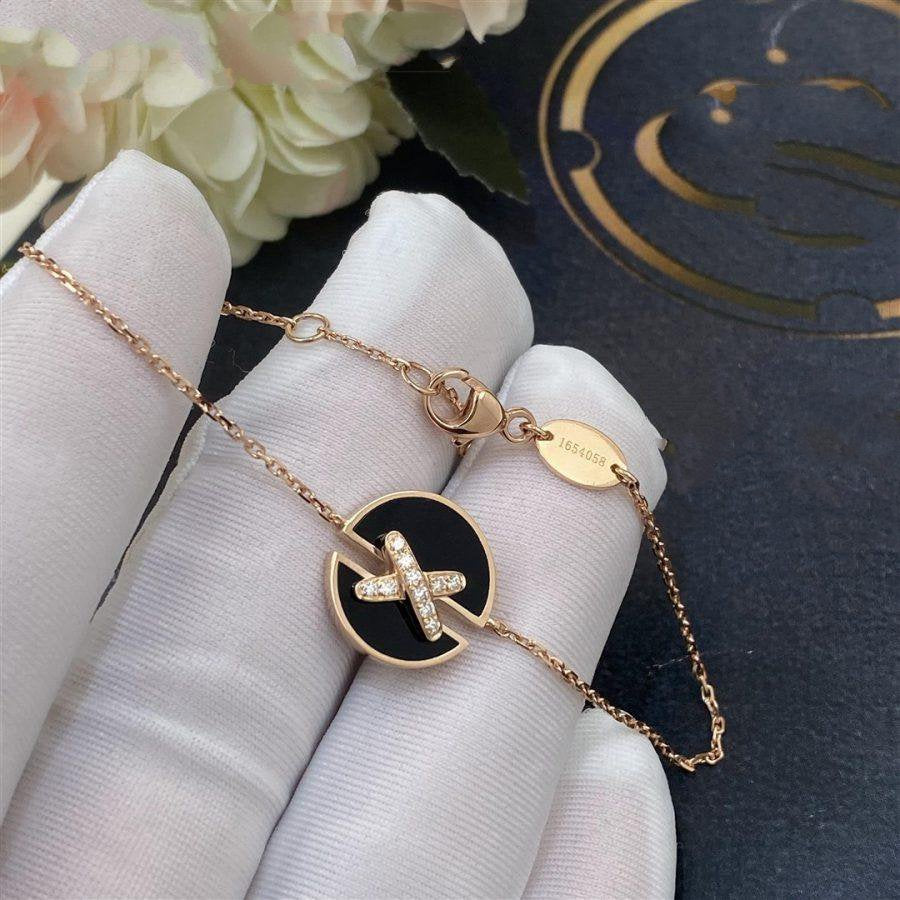 [Gaonasi]JEUX DE BRACELET ONYX PINK GOLD DIAMOND