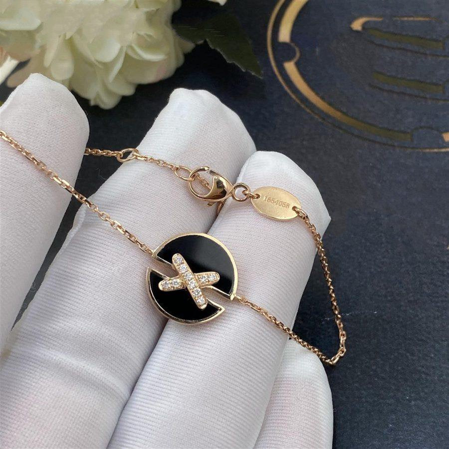 [Gaonasi]JEUX DE BRACELET ONYX PINK GOLD DIAMOND