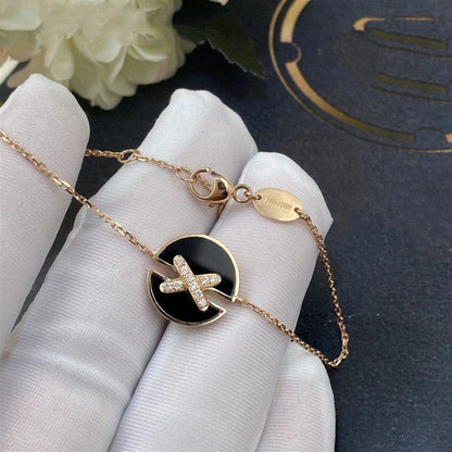 [Gaonasi]JEUX DE BRACELET ONYX PINK GOLD DIAMOND