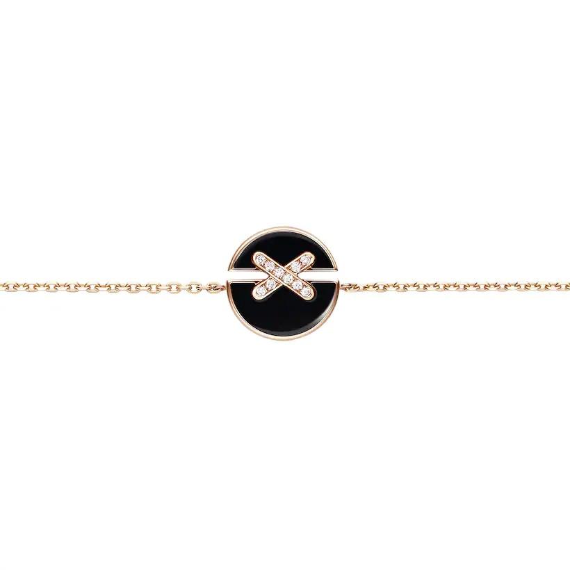 [Gaonasi]JEUX DE BRACELET ONYX PINK GOLD DIAMOND