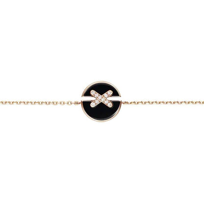 [Gaonasi]JEUX DE BRACELET ONYX PINK GOLD DIAMOND