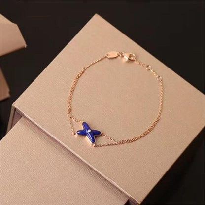 [Gaonasi]Hollow Design Four-Leaf Clover Flower Shape Ring