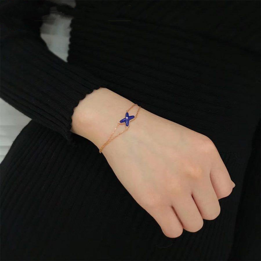 [Gaonasi]Hollow Design Four-Leaf Clover Flower Shape Ring