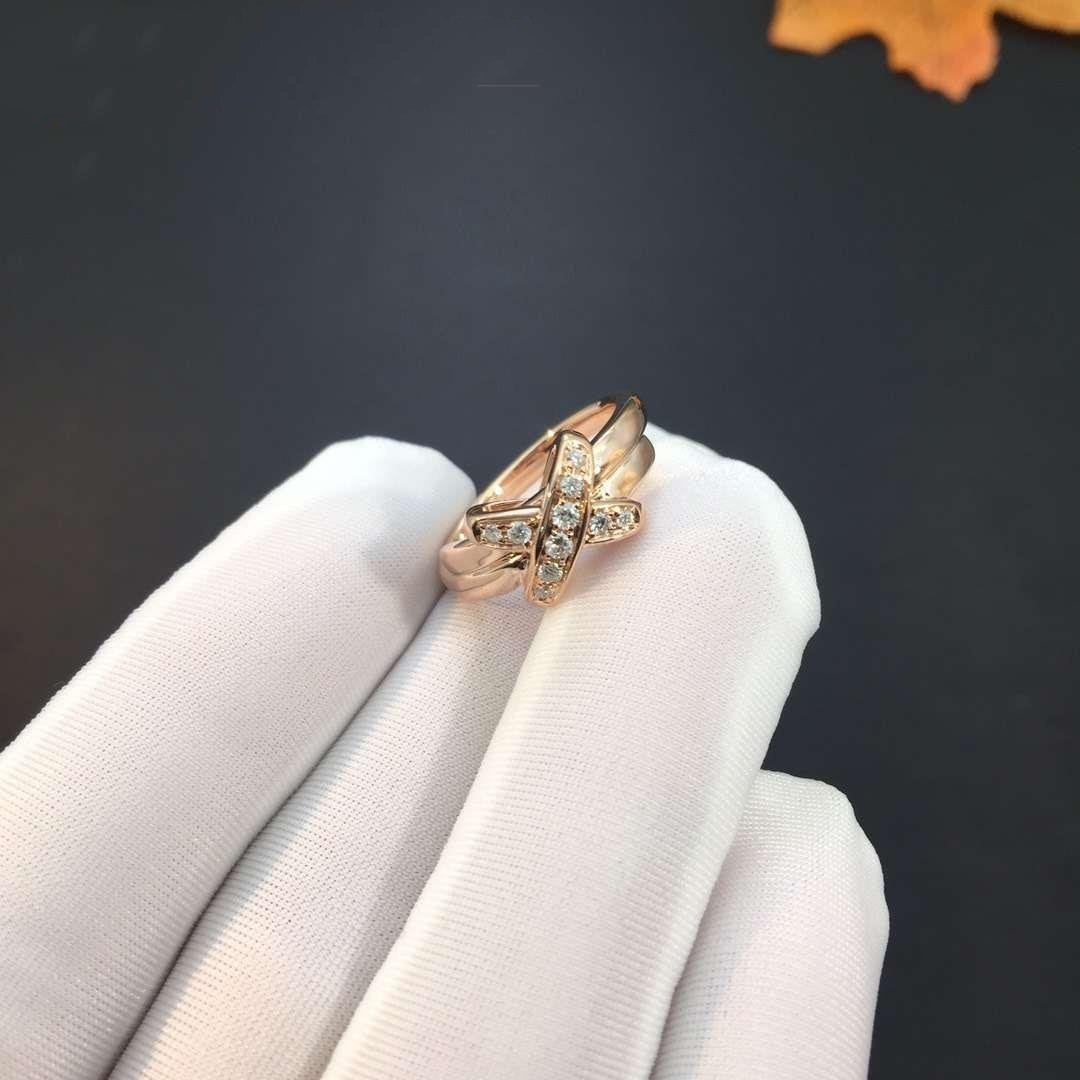 [Gaonasi]JEUX DE PINK GOLD DIAMOND RING