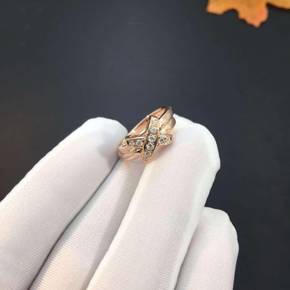 [Gaonasi]JEUX DE PINK GOLD DIAMOND RING