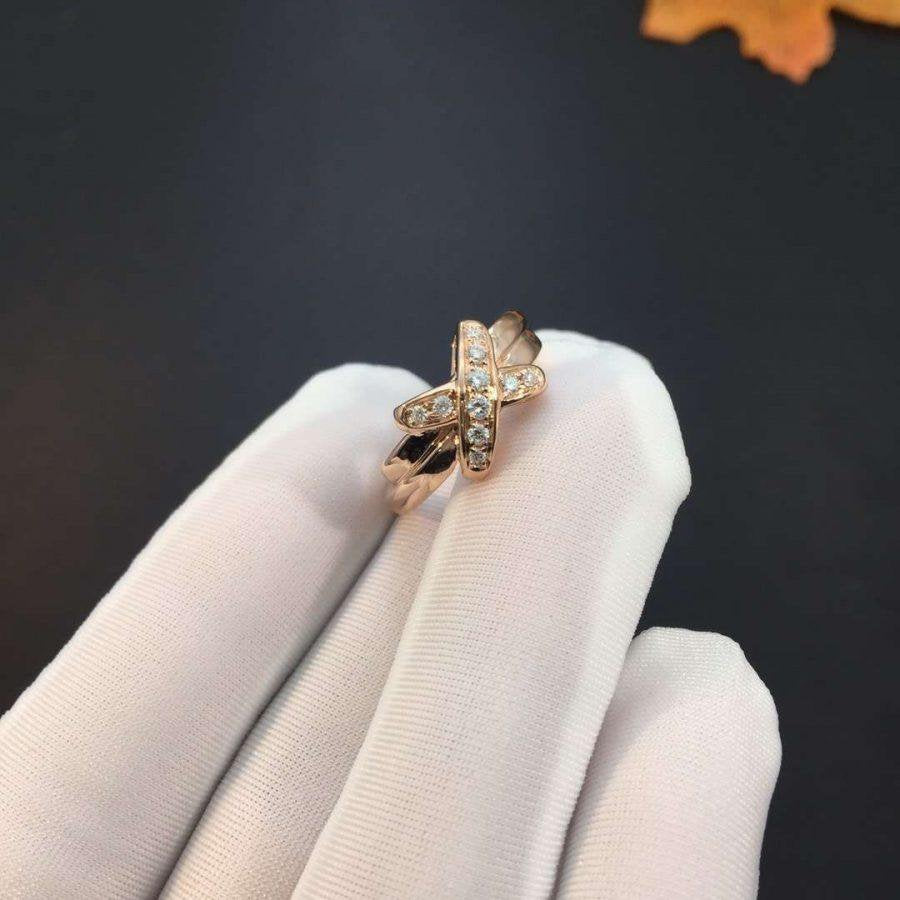 [Gaonasi]JEUX DE PINK GOLD DIAMOND RING