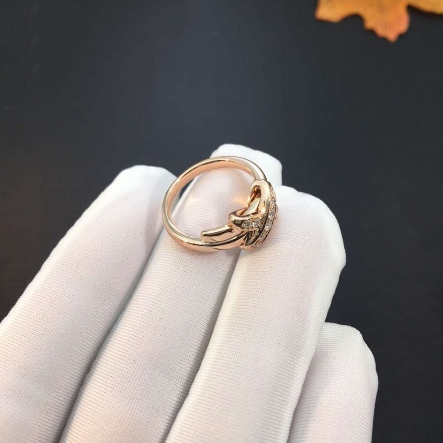 [Gaonasi]JEUX DE PINK GOLD DIAMOND RING