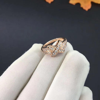 [Gaonasi]JEUX DE RING PINK GOLD DIAMOND