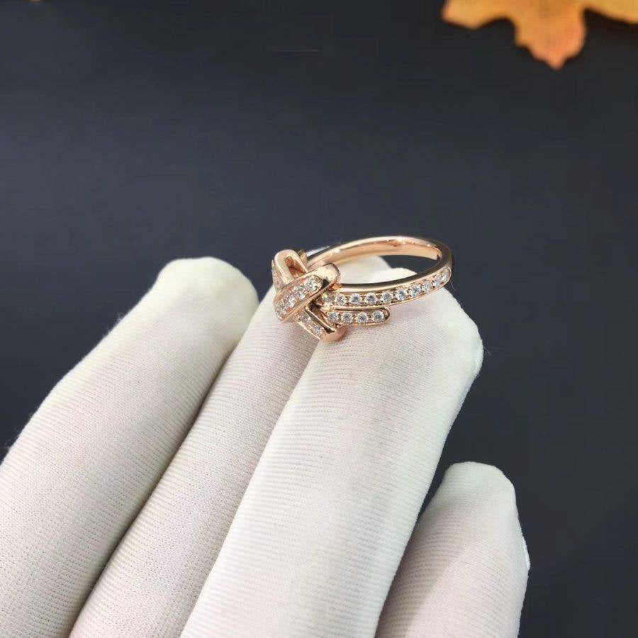 [Gaonasi]JEUX DE RING PINK GOLD DIAMOND