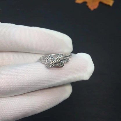 [Gaonasi]JEUX DE SILVER DIAMOND RING