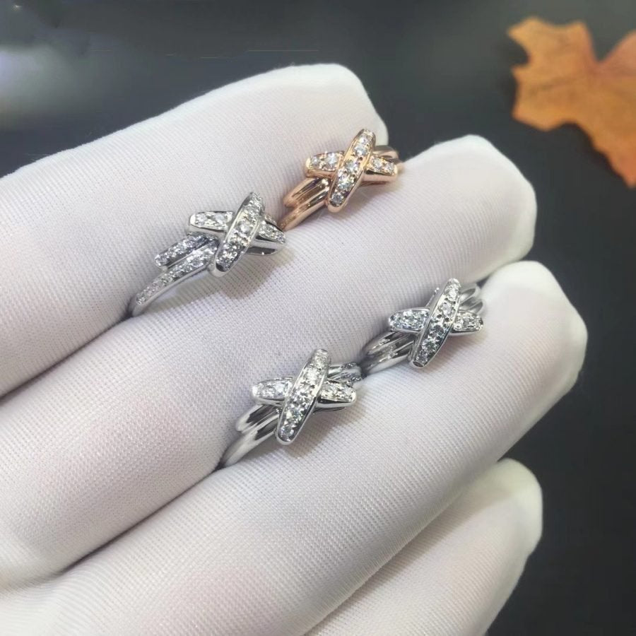 [Gaonasi]JEUX DE SILVER DIAMOND RING