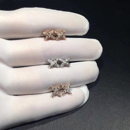 [Gaonasi]JEUX DE DIAMOND EARRINGS