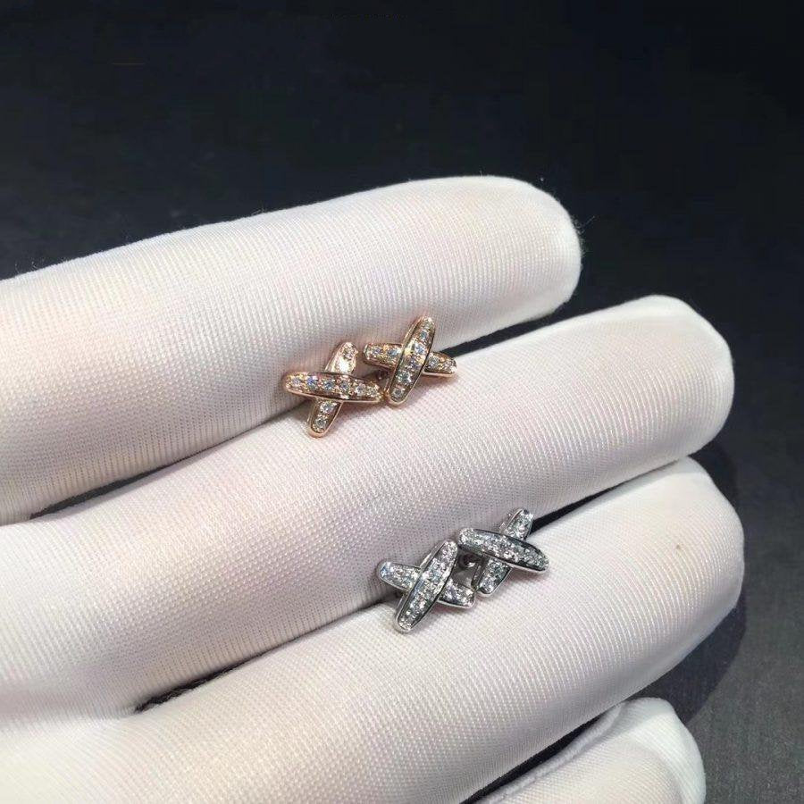 [Gaonasi]JEUX DE DIAMOND EARRINGS