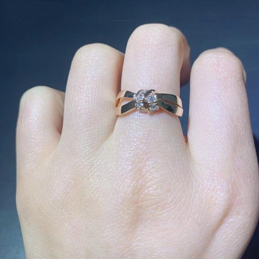[Gaonasi]LIENS RING PINK GOLD DIAMOND