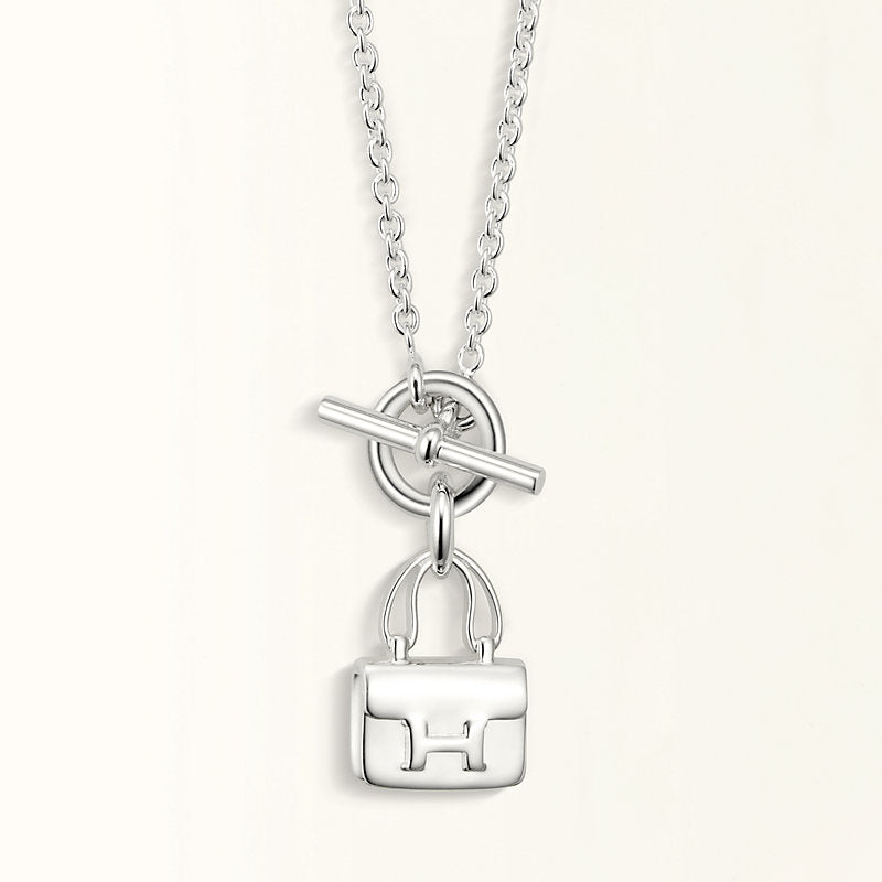 [Gaonasi]POP H PEDANT SILVER NECKLACE