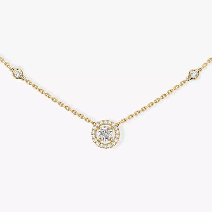 [Cadisa]Diamond Necklace 0,20ct Brilliant Shape Joy