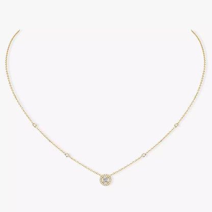 [Cadisa]Diamond Necklace 0,20ct Brilliant Shape Joy