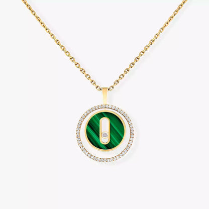 [Cadisa]Lucky Move Diamond Necklace in Rose Gold and White Mother-of-Pearl