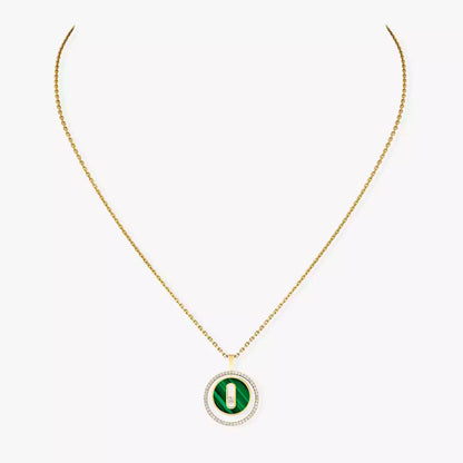 [Cadisa]Lucky Move Diamond Necklace in Rose Gold and White Mother-of-Pearl