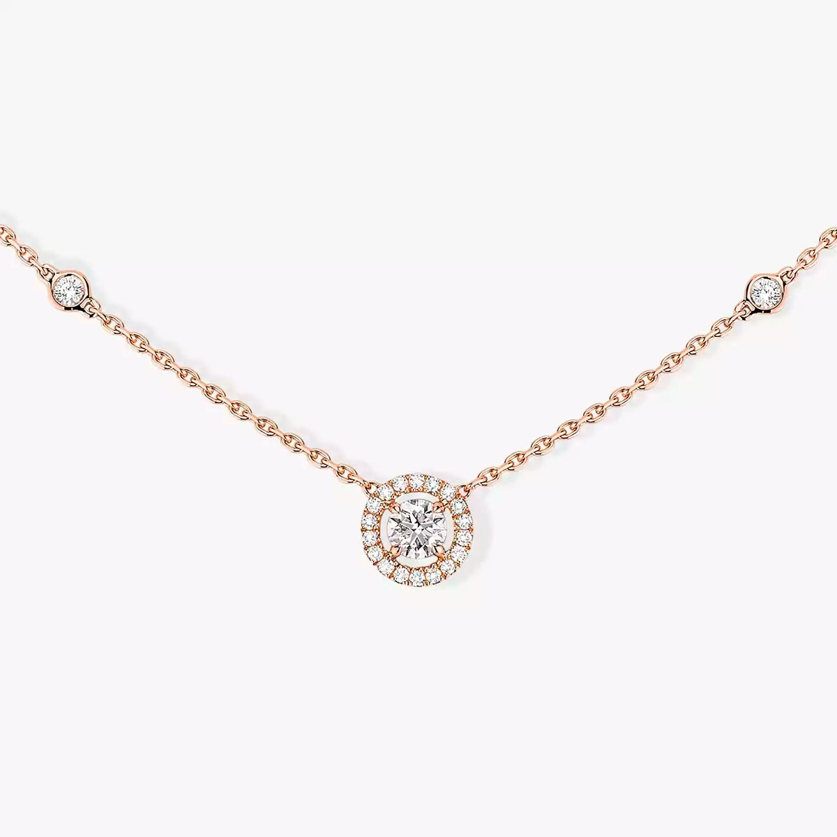 [Cadisa]Diamond Necklace 0,20ct Brilliant Shape Joy