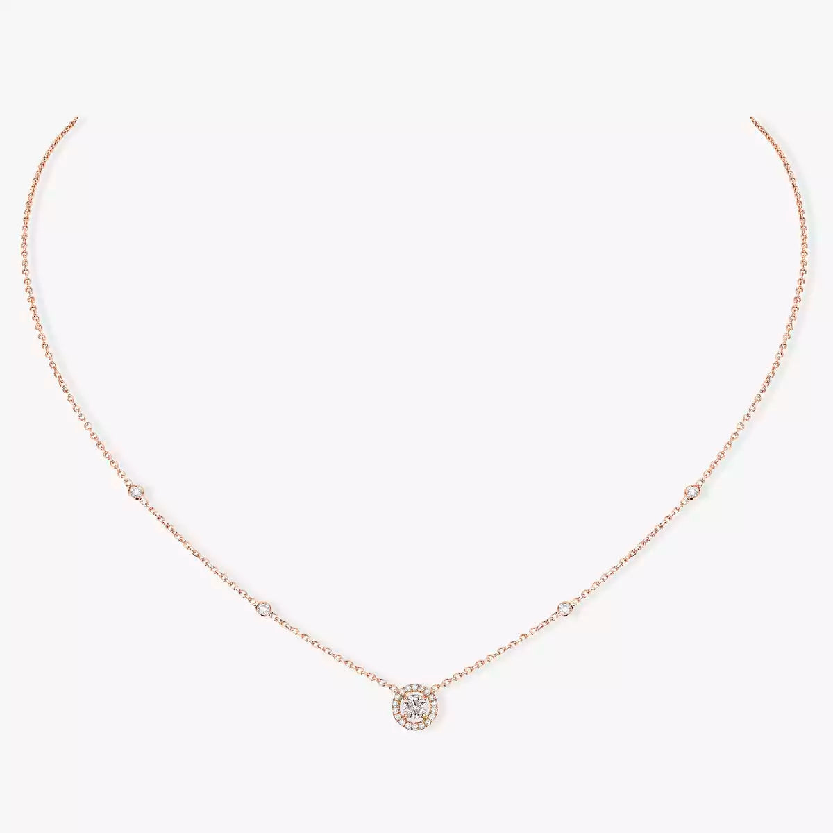 [Cadisa]Diamond Necklace 0,20ct Brilliant Shape Joy
