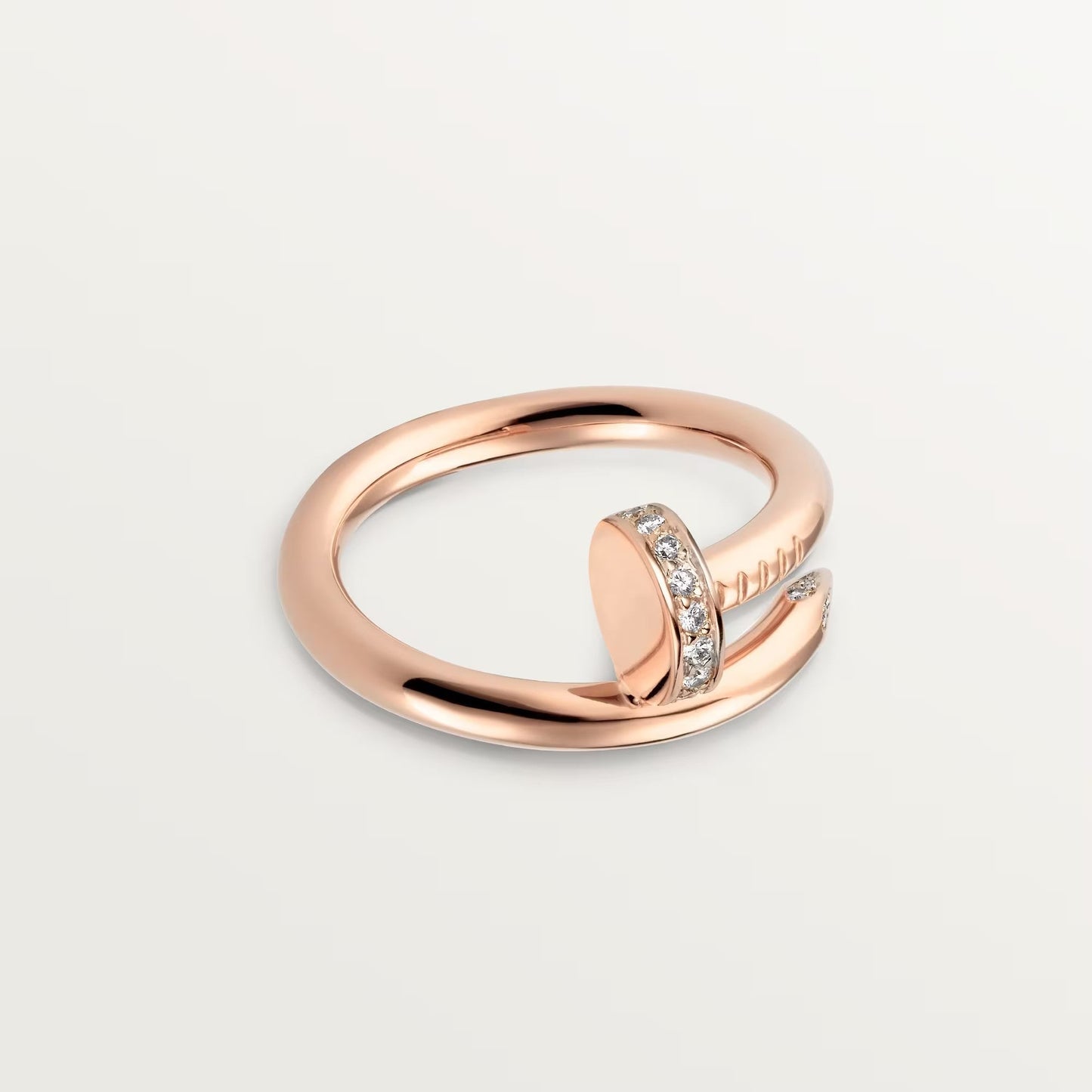 [Gaonasi Jewelry]JUSTE RING 2.6MM HALF DIAMOND