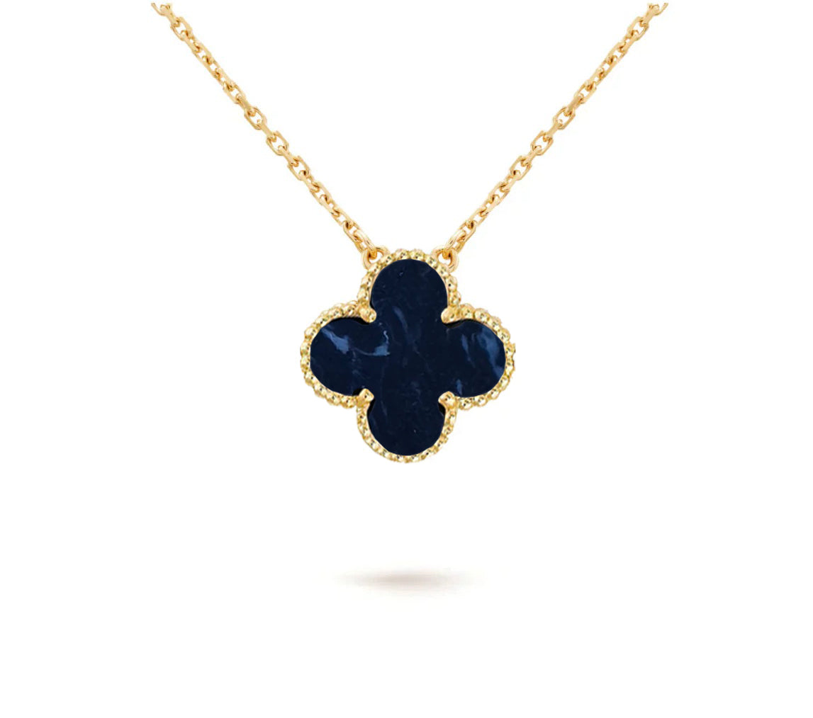[Gaonasi]CLOVER 15MM SINGLE FLOWER NECKLACE COLLECTION