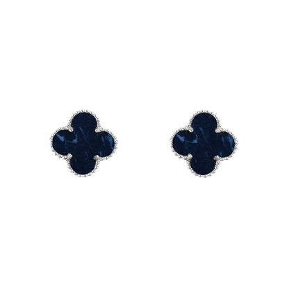 [Gaonasi]CLOVER SILVER 15MM EARRINGS COLLECTION