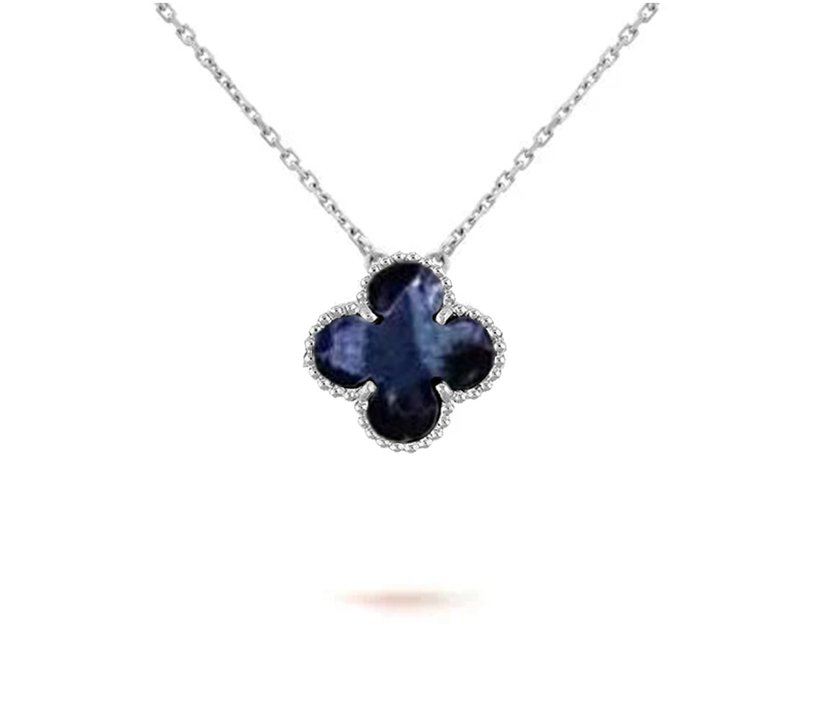 [Gaonasi]CLOVER 15MM NECKLACE SILVER COLLECTION