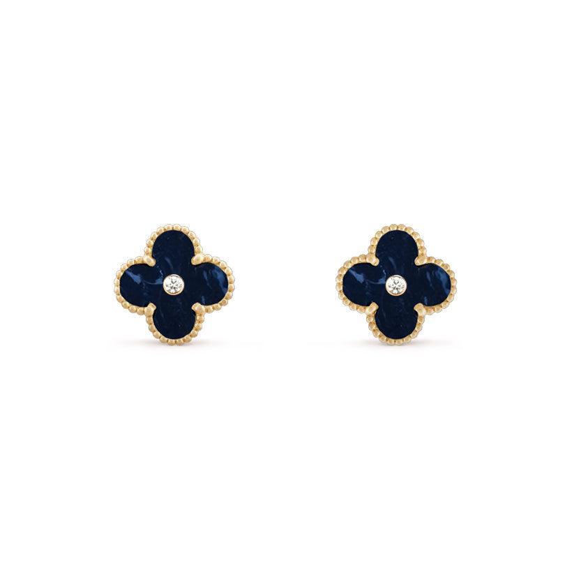 [Gaonasi]CLOVER  15MM DIAMOND EARRINGS COLLECTION