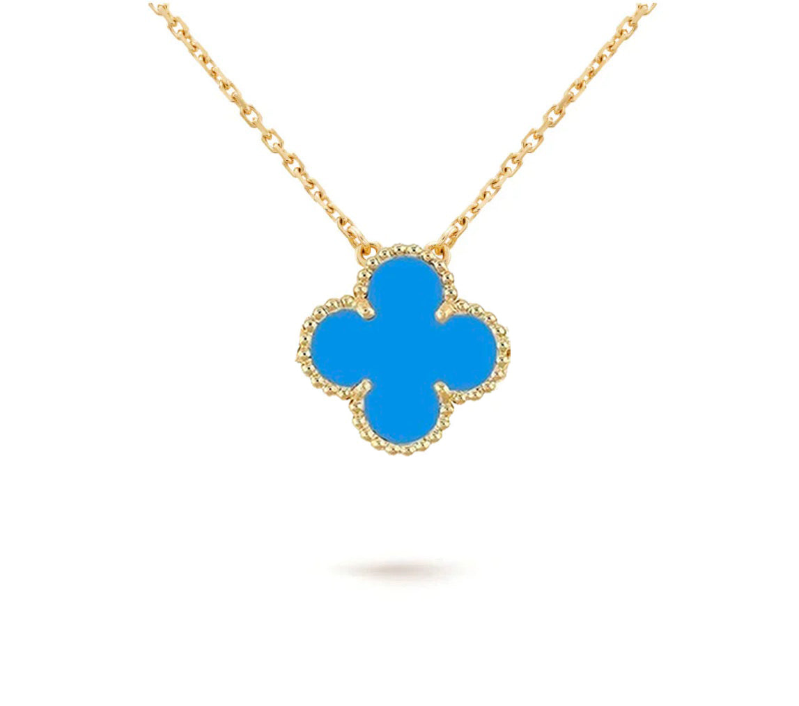 [Gaonasi]CLOVER 15MM SINGLE FLOWER NECKLACE COLLECTION