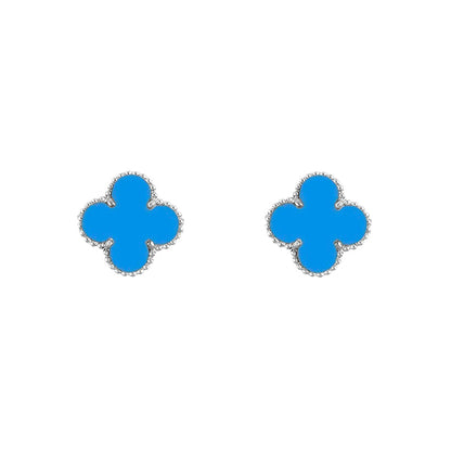 [Gaonasi]CLOVER SILVER 15MM EARRINGS COLLECTION