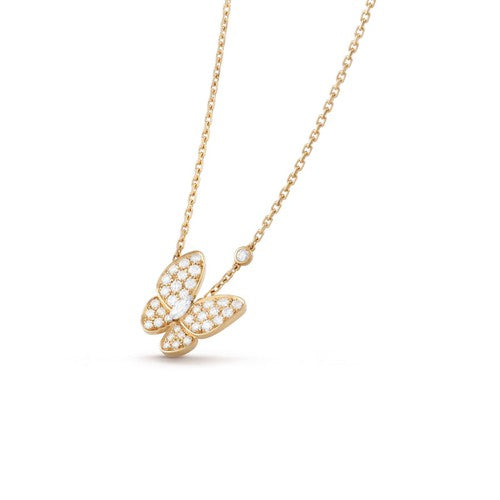 [Gaonasi]BUTTERFLY DIAMOND NECKLACE