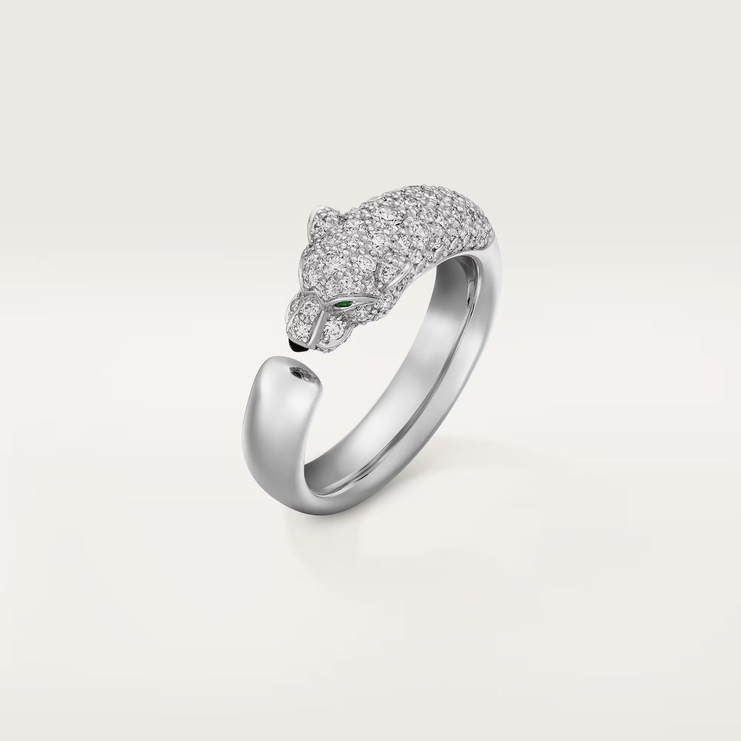 [Gaonasi Jewelry]PANTHERE HALF DIAMOND SMALL RING