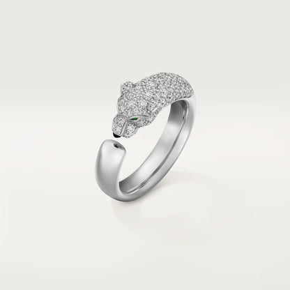 [Gaonasi Jewelry]PANTHERE HALF DIAMOND SMALL RING