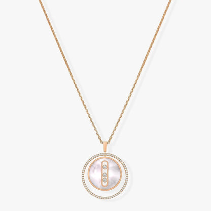 [Cadisa]LUCKY MOVE MM NACRE BLANCHE DIAMOND NECKLACE