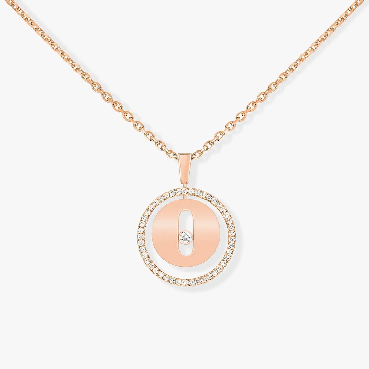 [Cadisa]LUCKY MOVE PM NECKLACE PINK GOLD DIAMOND