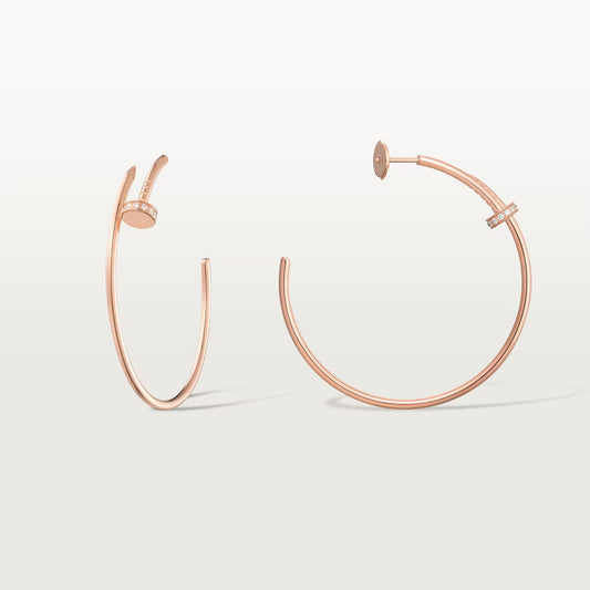 [Gaonasi Jewelry]JUSTE HALF DIAMOND LARGE EARRINGS