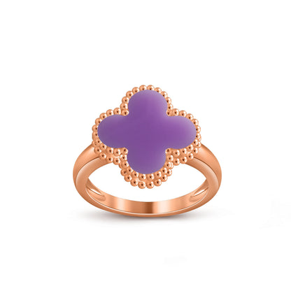 [Gaonasi]CLOVER RING ROSE GOLD COLLECTION