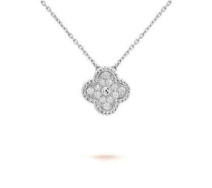 [Gaonasi]CLOVER 15MM NECKLACE SILVER COLLECTION