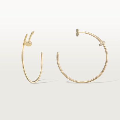 [Gaonasi Jewelry]JUSTE HALF DIAMOND LARGE EARRINGS