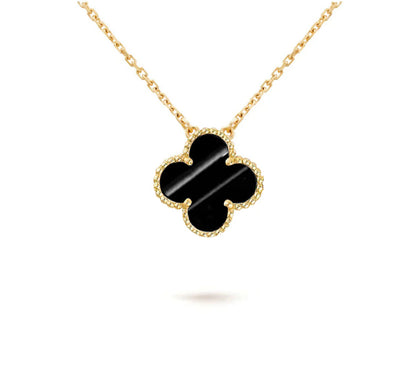 [Gaonasi]CLOVER 15MM SINGLE FLOWER NECKLACE COLLECTION